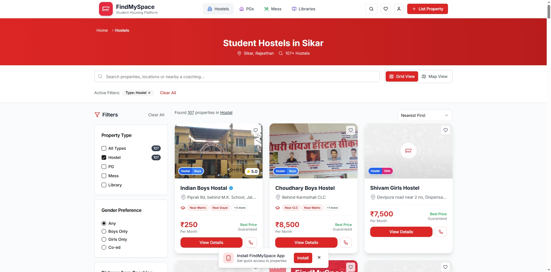 Hostels