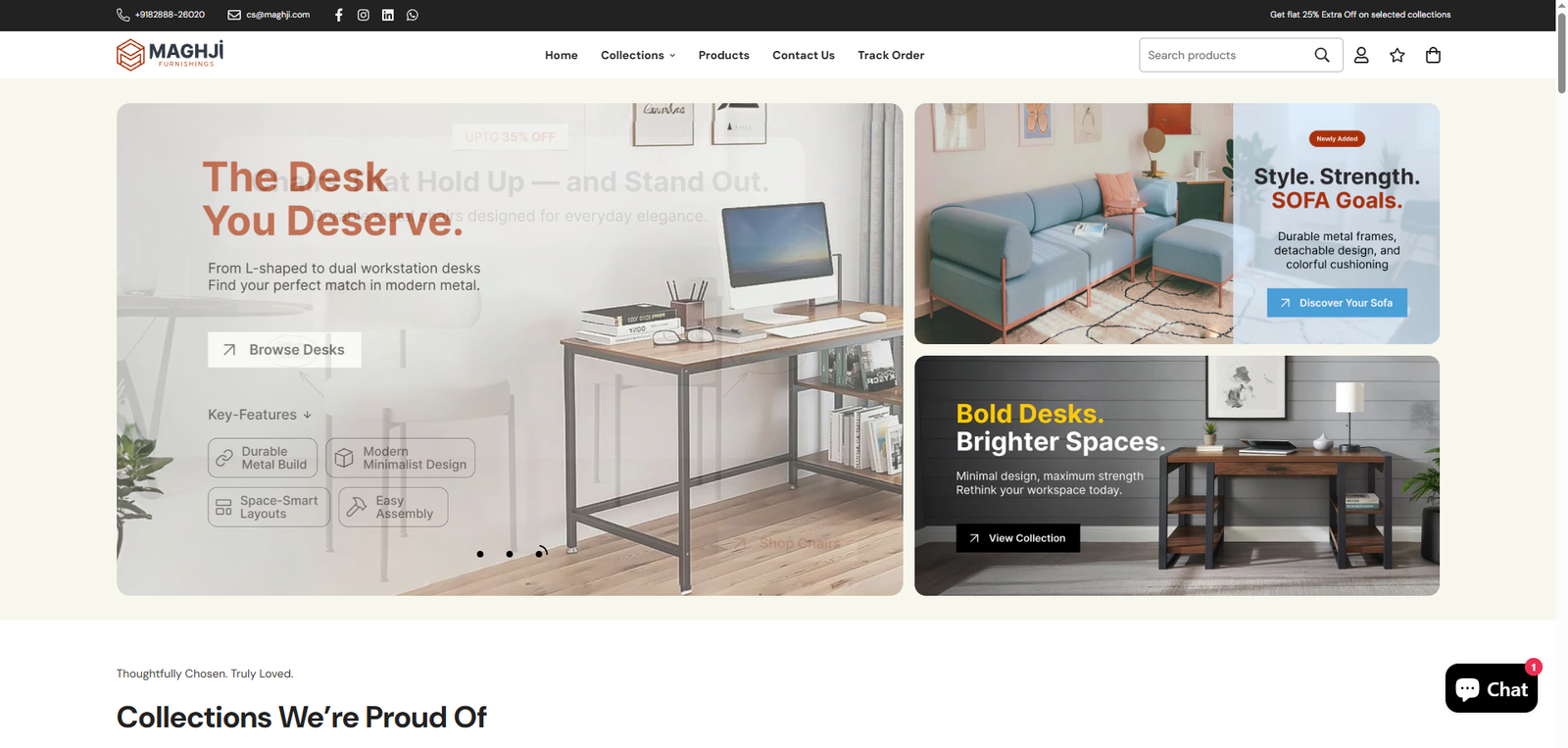 Maghji Furnishings – Modern Metal & Wood Home Decor