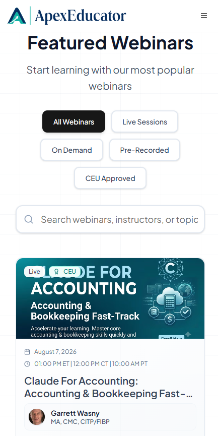 Webinars