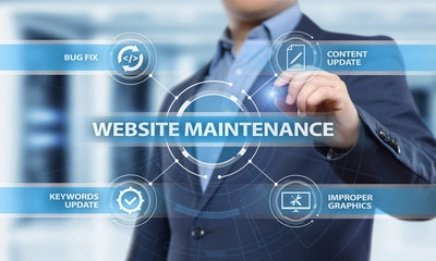 Website management and maintenance service for security and performance