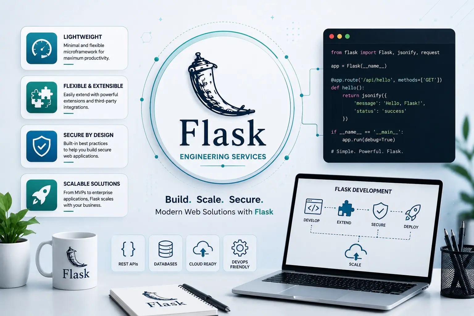 Flask Python web application development services
