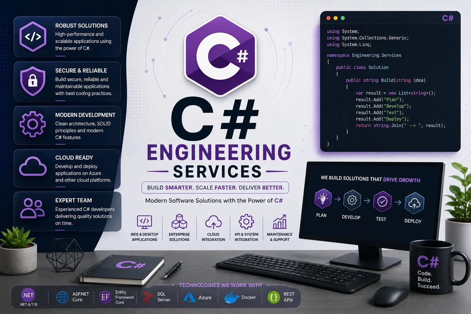 C# enterprise software development and backend engineering services