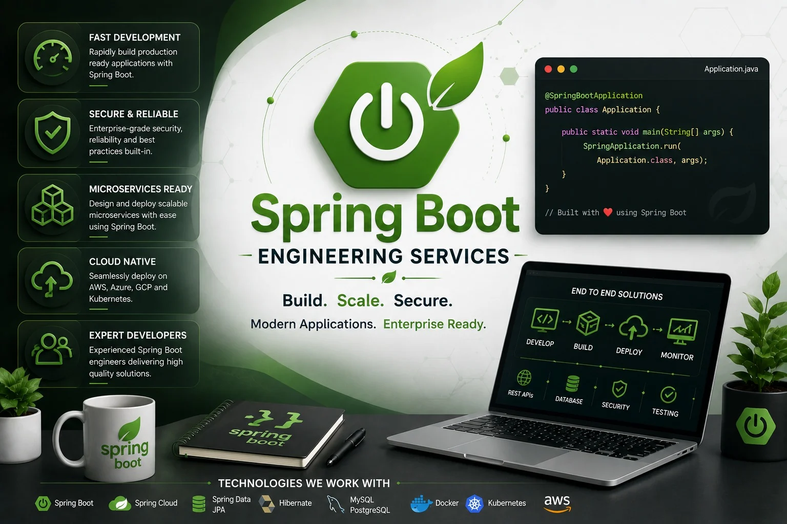 Spring Boot backend development and enterprise Java services