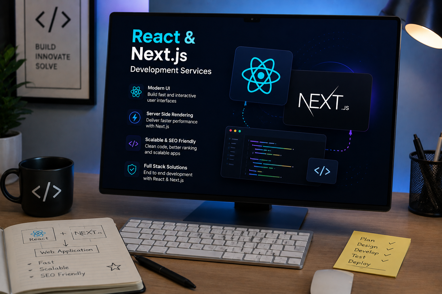 React and Next.js web application development services