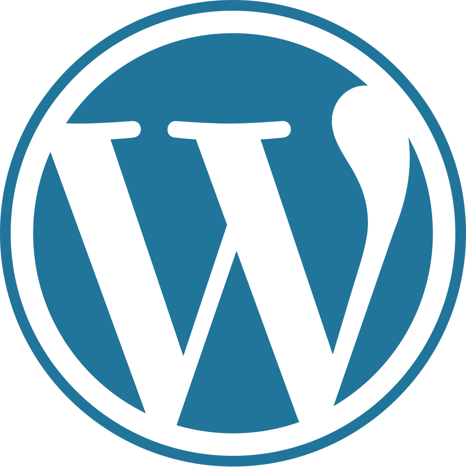 WordPress CMS logo for custom website development