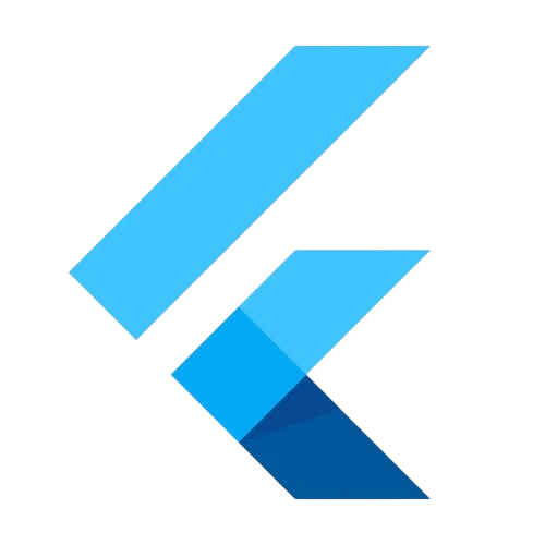 Flutter framework logo for cross-platform mobile app development