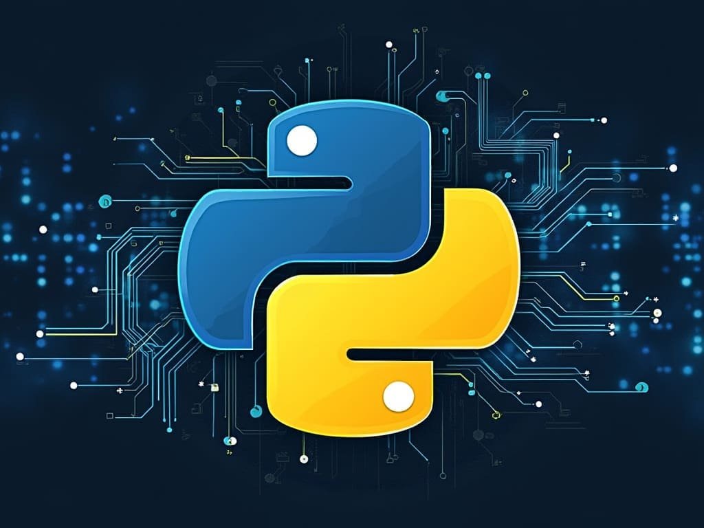 Python AI development and machine learning logo